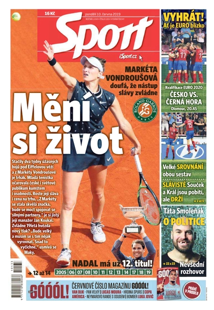 E-magazín Sport - 10.6.2019 - CZECH NEWS CENTER a. s.