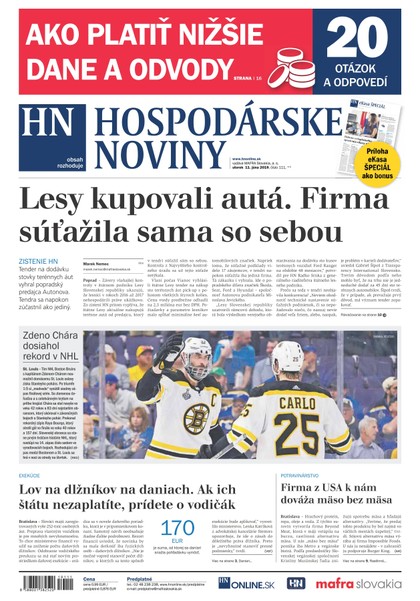 E-magazín Hospodárske noviny 11.06.2019 - MAFRA Slovakia, a.s.
