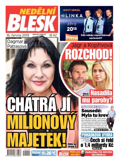 E-magazín Nedělní Blesk - 16.6.2019 - CZECH NEWS CENTER a. s.