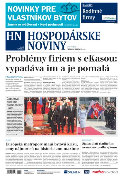 E-magazín Hospodárske noviny 17.06.2019 - MAFRA Slovakia, a.s.