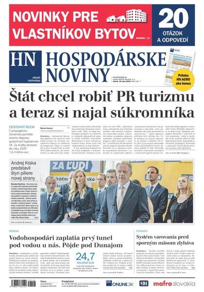 E-magazín Hospodárske noviny 18.06.2019 - MAFRA Slovakia, a.s.
