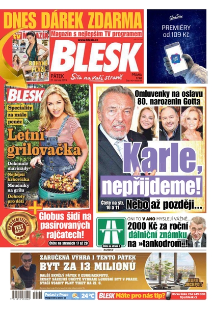 E-magazín Blesk - 21.6.2019 - CZECH NEWS CENTER a. s.