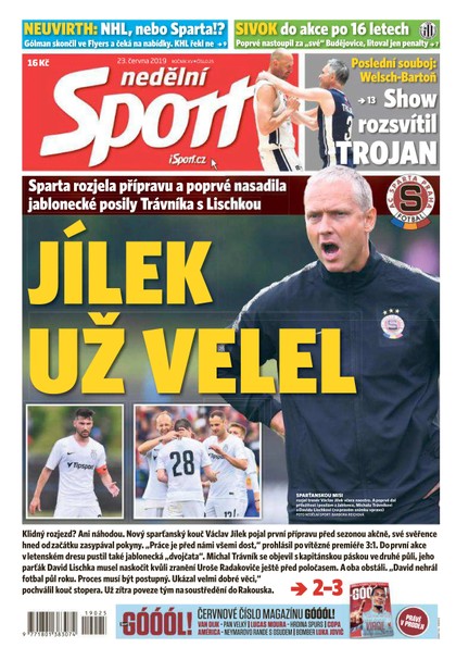 E-magazín Nedělní Sport - 23.6.2019 - CZECH NEWS CENTER a. s.