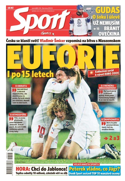 E-magazín Sport - 24.6.2019 - CZECH NEWS CENTER a. s.
