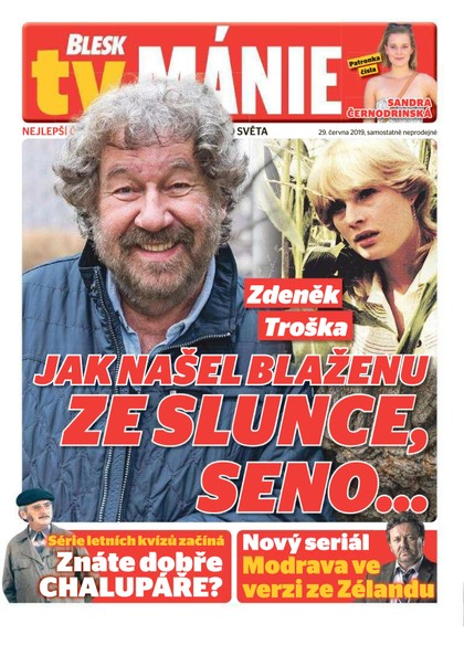 E-magazín Blesk Tv manie - 29.6.2019 - CZECH NEWS CENTER a. s.