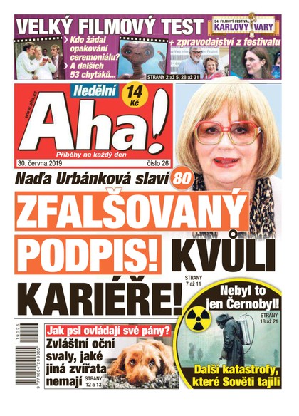 E-magazín Nedělní AHA! - 30.6.2019 - CZECH NEWS CENTER a. s.