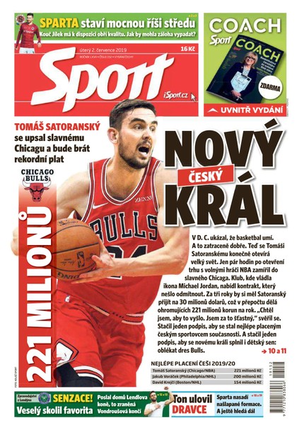 E-magazín Sport - 2.7.2019 - CZECH NEWS CENTER a. s.