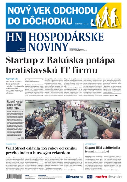 E-magazín Hospodárske noviny 03.07.2019 - MAFRA Slovakia, a.s.