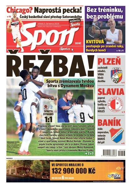 E-magazín Sport - 3.7.2019 - CZECH NEWS CENTER a. s.