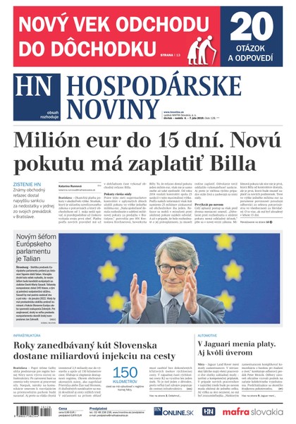E-magazín Hospodárske noviny 04.07.2019 - MAFRA Slovakia, a.s.