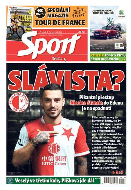 E-magazín Sport - 4.7.2019 - CZECH NEWS CENTER a. s.