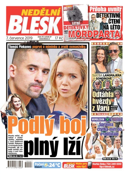 E-magazín Nedělní Blesk - 7.7.2019 - CZECH NEWS CENTER a. s.