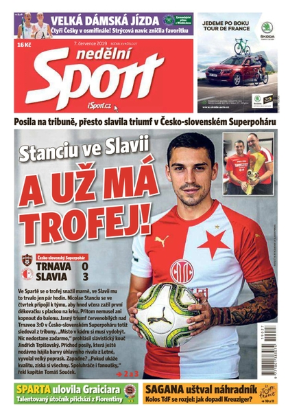 E-magazín Nedělní Sport - 7.7.2019 - CZECH NEWS CENTER a. s.
