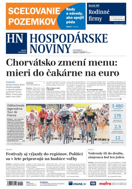 E-magazín Hospodárske noviny 08.07.2019 - MAFRA Slovakia, a.s.