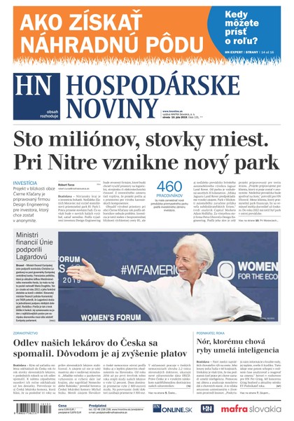 E-magazín Hospodárske noviny 10.07.2019 - MAFRA Slovakia, a.s.