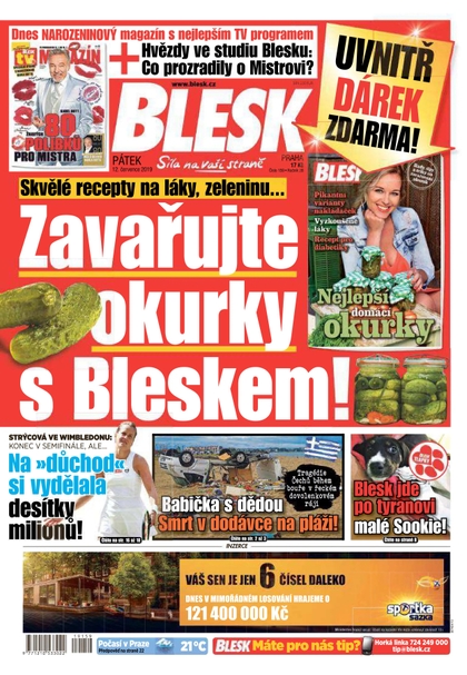 E-magazín Blesk - 12.7.2019 - CZECH NEWS CENTER a. s.