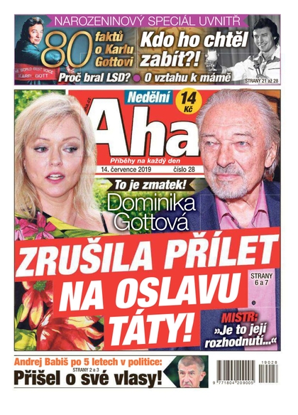 E-magazín Nedělní AHA! - 14.7.2019 - CZECH NEWS CENTER a. s.