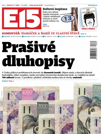 E-magazín E15 - 17.7.2019 - CZECH NEWS CENTER a. s.