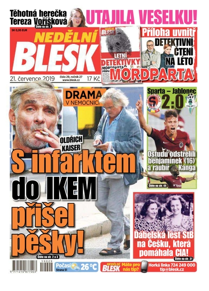 E-magazín Nedělní Blesk - 21.7.2019 - CZECH NEWS CENTER a. s.