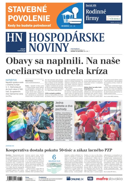 E-magazín Hospodárske noviny 22.07.2019 - MAFRA Slovakia, a.s.