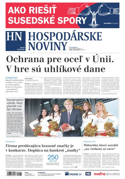 E-magazín Hospodárske noviny 24.07.2019 - MAFRA Slovakia, a.s.