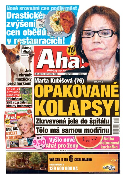 E-magazín AHA! - 24.7.2019 - CZECH NEWS CENTER a. s.