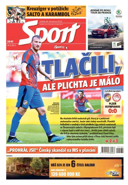 E-magazín Sport - 24.7.2019 - CZECH NEWS CENTER a. s.
