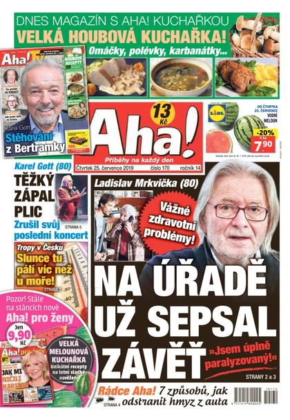 E-magazín AHA! - 25.7.2019 - CZECH NEWS CENTER a. s.
