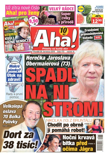E-magazín AHA! - 29.7.2019 - CZECH NEWS CENTER a. s.