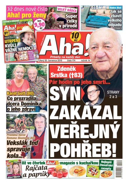 E-magazín AHA! - 30.7.2019 - CZECH NEWS CENTER a. s.
