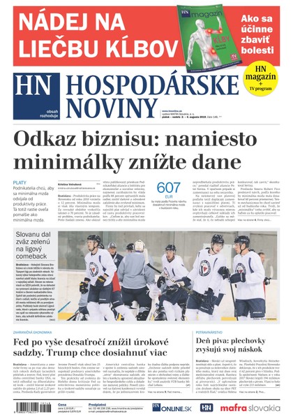 E-magazín Hospodárske noviny 02.08.2019 - MAFRA Slovakia, a.s.