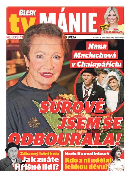 E-magazín Blesk Tv manie - 3.8.2019 - CZECH NEWS CENTER a. s.