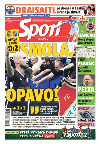 E-magazín Sport - 3.8.2019 - CZECH NEWS CENTER a. s.