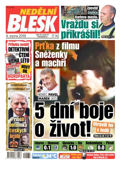 E-magazín Nedělní Blesk - 4.8.2019 - CZECH NEWS CENTER a. s.
