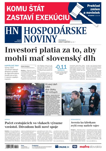 E-magazín Hospodárske noviny 05.08.2019 - MAFRA Slovakia, a.s.