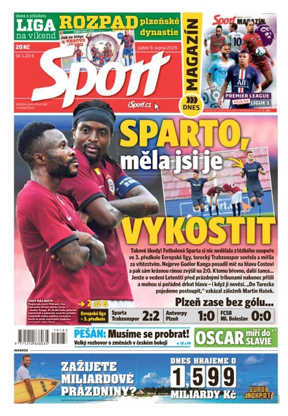 E-magazín Sport - 9.8.2019 - CZECH NEWS CENTER a. s.