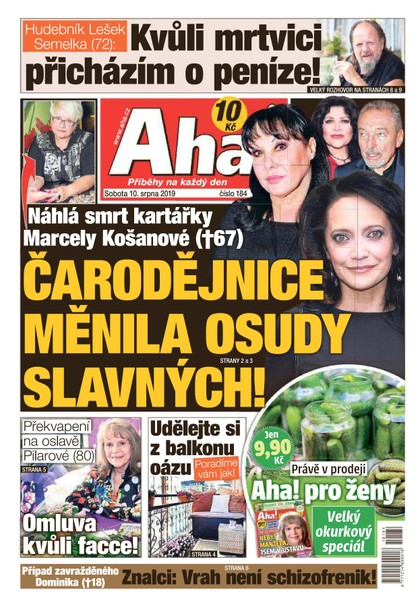 E-magazín AHA! - 10.8.2019 - CZECH NEWS CENTER a. s.
