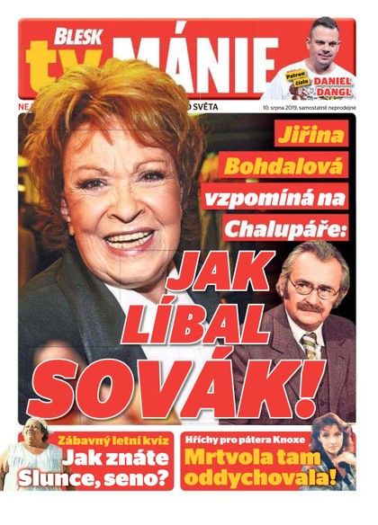 E-magazín Blesk Tv manie - 10.8.2019 - CZECH NEWS CENTER a. s.