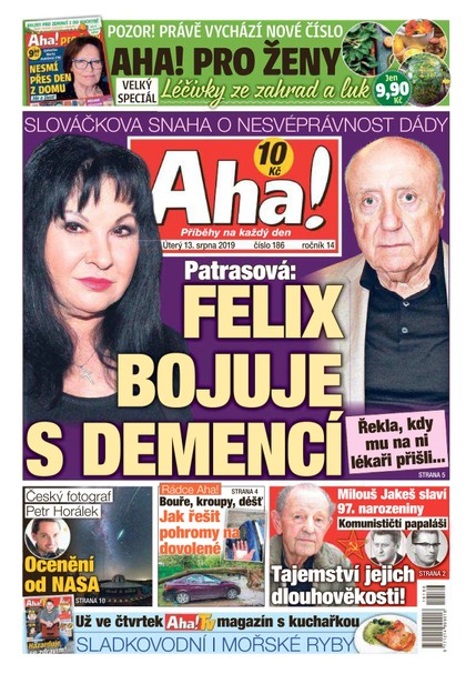 E-magazín AHA! - 13.8.2019 - CZECH NEWS CENTER a. s.