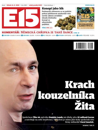 E-magazín E15 - 14.8.2019 - CZECH NEWS CENTER a. s.