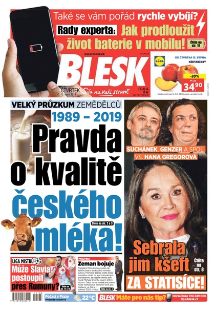 E-magazín Blesk - 15.8.2019 - CZECH NEWS CENTER a. s.