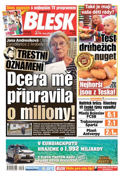 E-magazín Blesk - 16.8.2019 - CZECH NEWS CENTER a. s.