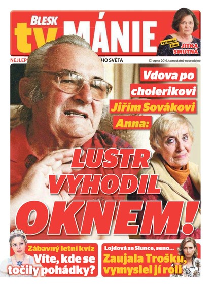 E-magazín Blesk Tv manie - 17.8.2019 - CZECH NEWS CENTER a. s.