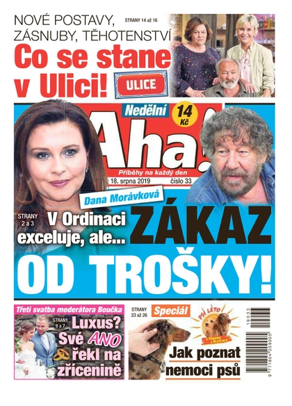 E-magazín Nedělní AHA! - 18.8.2019 - CZECH NEWS CENTER a. s.