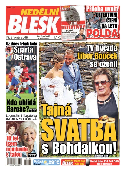 E-magazín Nedělní Blesk - 18.8.2019 - CZECH NEWS CENTER a. s.