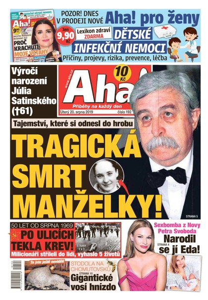 E-magazín AHA! - 20.8.2019 - CZECH NEWS CENTER a. s.