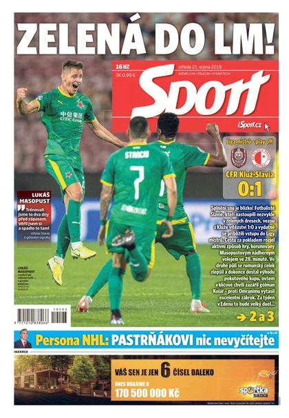 E-magazín Sport - 21.8.2019 - CZECH NEWS CENTER a. s.