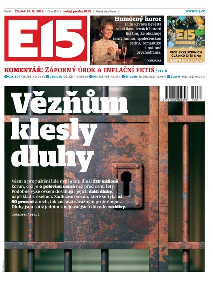 E-magazín E15 - 22.8.2019 - CZECH NEWS CENTER a. s.