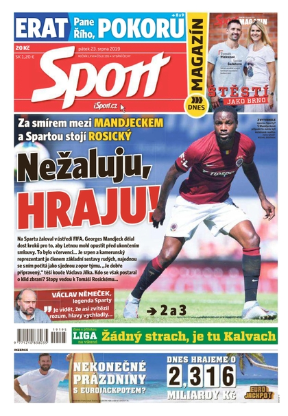 E-magazín Sport - 23.8.2019 - CZECH NEWS CENTER a. s.
