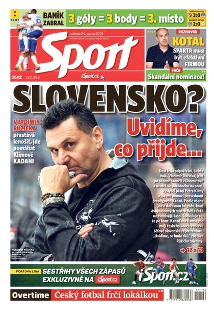 E-magazín Sport - 24.8.2019 - CZECH NEWS CENTER a. s.